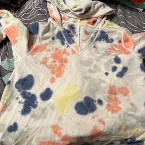 Tie dye pullover.